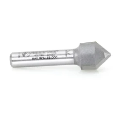 1/2" Dia, 1/2" LOC, 2 Flute Carbide-Tipped Edge Profile V-Groove Router Bit