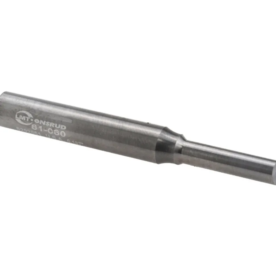 3/16" Dia, 5/8" LOC, 1 Flute Square End Single Edge Router Bit