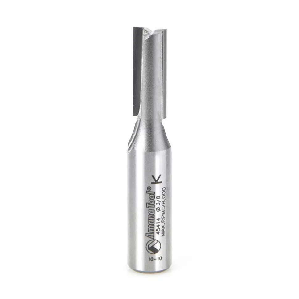 3/8" Dia, 1" LOC, 2 Flute Straight Router Bit
