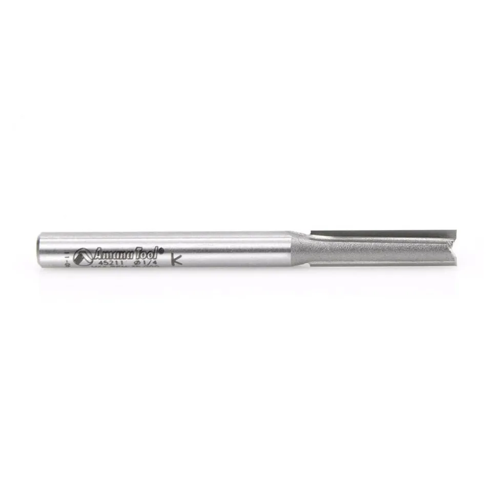 1/4" Dia, 1" LOC, 2 Flute Straight Router Bit