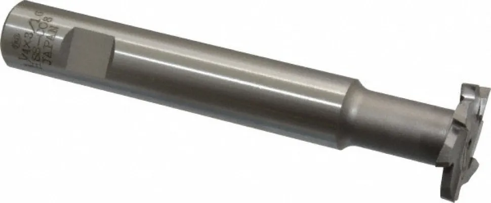 1-1/4" Dia, 3/16" Wide, Cobalt T-Slot Cutter