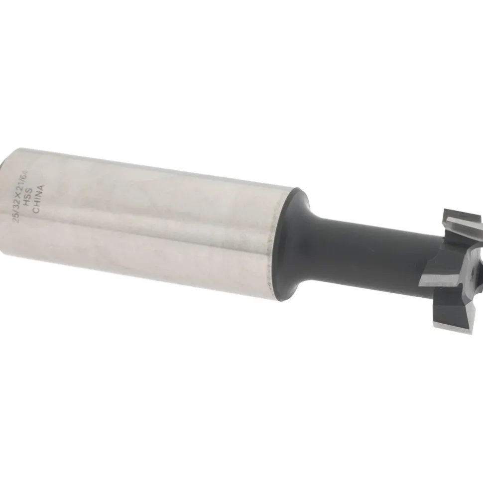 25/32" Dia, 21/64" Wide, High Speed Steel T-Slot Cutter