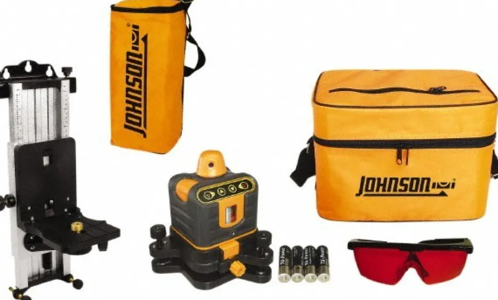 800' (Exterior) Measuring Range, 1/4" at 100' Accuracy, Manual-Leveling Rotary Laser