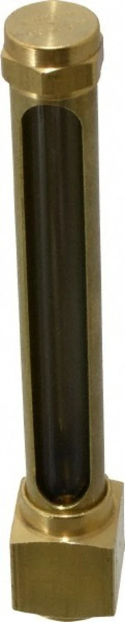 4-1/4 Inch Long Sight, 1/2 Inch Thread Size, Buna-N Seal Elbow to Female Thread, Vented Oil-Level Indicators and Gauge