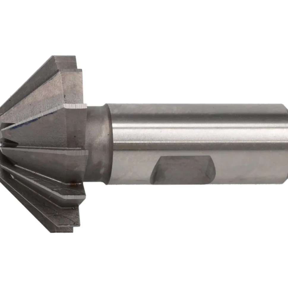 1-5/8" Large x 5/8" Small Dia, 11/16" Width of Cut, 90° Included Angle, 12 Teeth, High Speed Steel Face Angle Cutter