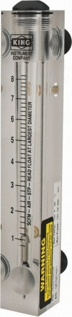 1/2" M Port Block Style, Panel Mount Flowmeter
