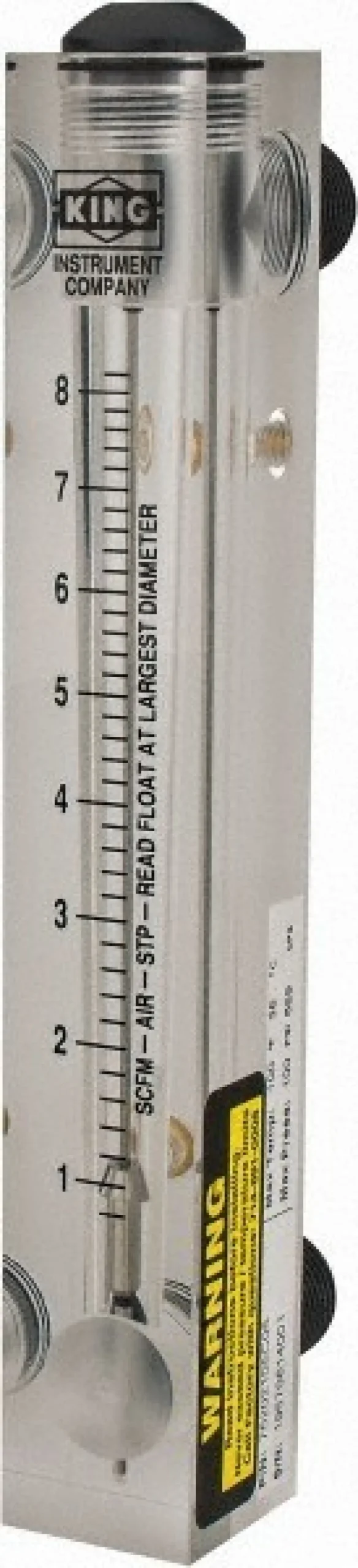 1/2" M Port Block Style, Panel Mount Flowmeter