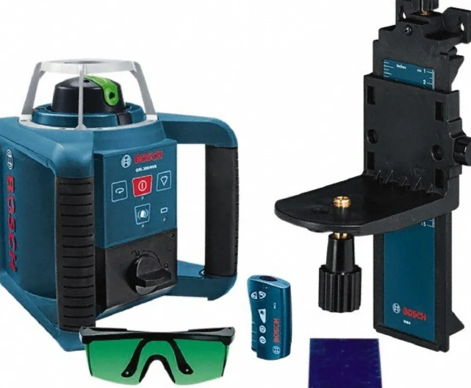 650' Measuring Range, 1/8" at 100' Accuracy, Self-Leveling Horizontal & Vertical Rotary Laser