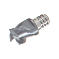 5/16" Mill Dia, 0.2" LOC, 25/64" OAL, 3 Flute Square End Mill Head