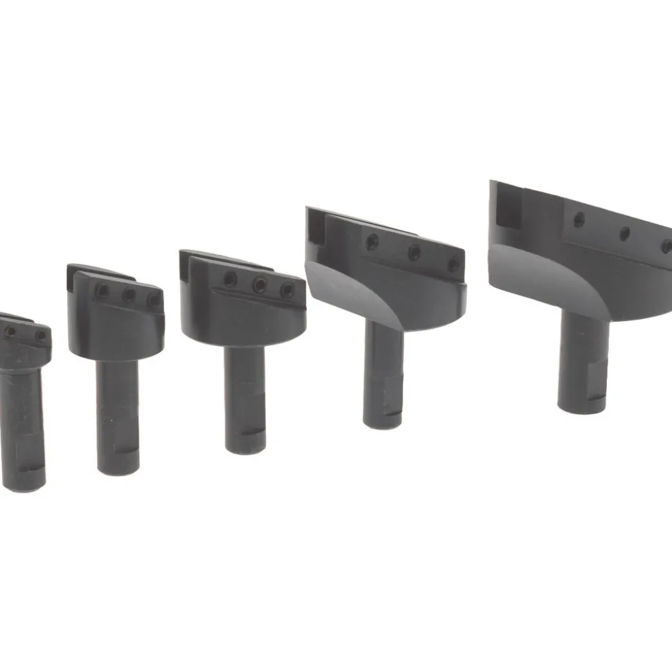 5 Piece, 1/2 & 5/8" Shank Dia, 3/4" to 2-1/2" Max Head Dia, Straight Shank, Fly Cutter Set