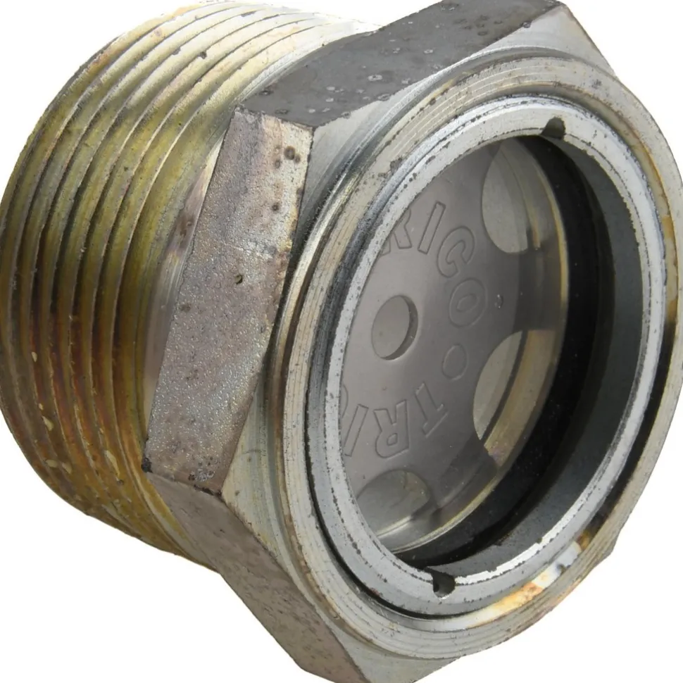 2" Sight Dia, 1-1/4" Thread, 1-5/16" OAL, Viewport Sight Glass & Flow Sight