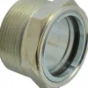 2" Sight Dia, 1-1/2" Thread, 1-11/32" OAL, Viewport Sight Glass & Flow Sight