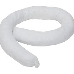 Absorbent Sock: Oil Only, 3.0000" Dia, Polypropylene, White
