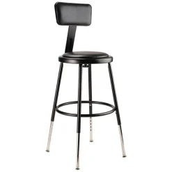 Adjustable Height Stool: Vinyl, 14