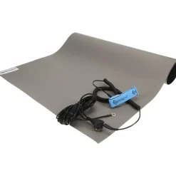 Anti-Static Table Mat: Static Dissipative, Rubber, 2' Long x 18" Wide