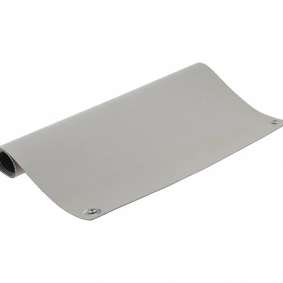 Anti-Static Table Mat: Static Dissipative, Rubber, 4' Long x 2' Wide