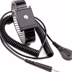 Anti-Static Wrist Strap: Size Adjustable, Metal, Non-Disposable