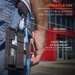 Badge Holders: Material: Vinyl; Horizontal/Vertical Holder: Vertical