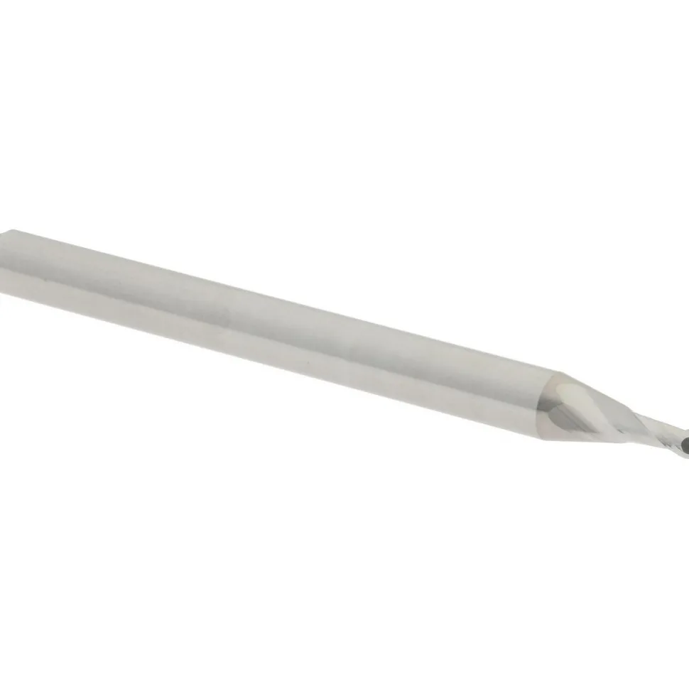 Ball End Mill: 1/16" Dia, 1/8" LOC, 2 Flute, Solid Carbide