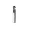 Ball End Mill: 1/8" Dia, 3/8" LOC, 4 Flute, Solid Carbide