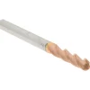 Ball End Mill: 1/8" Dia, 1/2" LOC, 3 Flute, Solid Carbide
