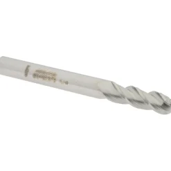 Ball End Mill: 1/4" Dia, 3/4" LOC, 3 Flute, Solid Carbide
