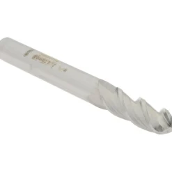 Ball End Mill: 1/4" Dia, 3/4" LOC, 3 Flute, Solid Carbide