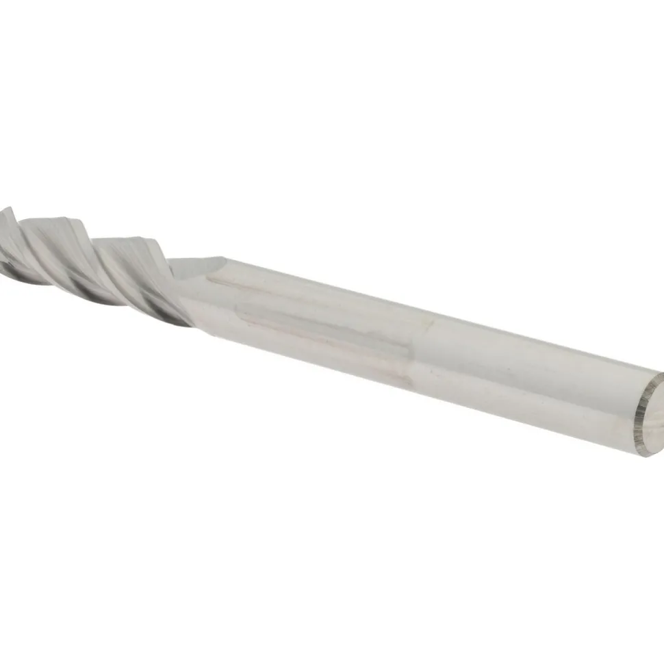 Ball End Mill: 1/4" Dia, 3/4" LOC, 3 Flute, Solid Carbide