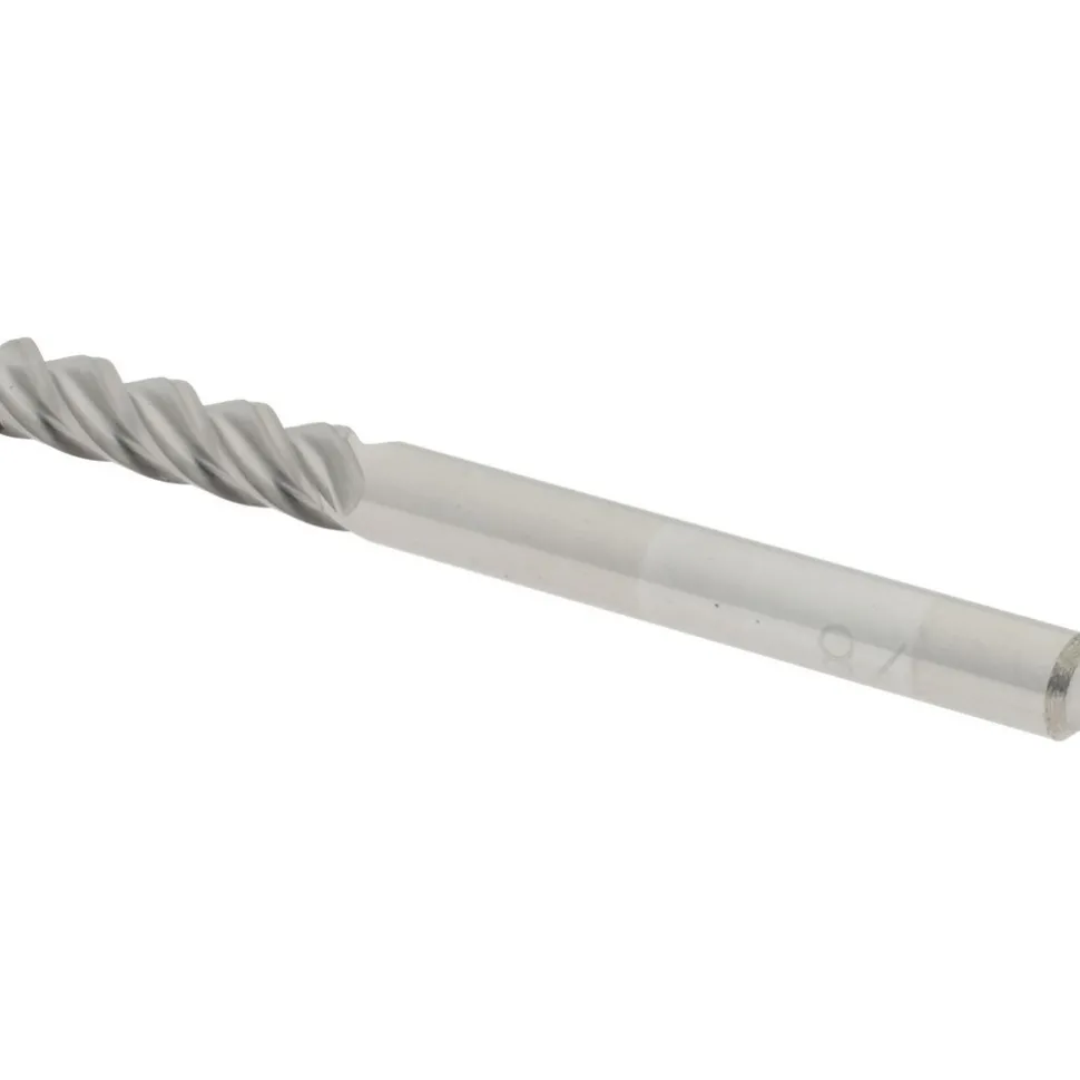 Ball End Mill: 1/8" Dia, 1/2" LOC, 4 Flute, Solid Carbide