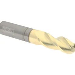 Ball End Mill: 1/2" Dia, 1-1/4" LOC, 3 Flute, Solid Carbide
