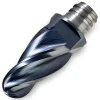 Ball End Mill Heads: Mill Diameter (mm): 10.00; Mill Diameter (Decimal Inch): 0.3937; Length of Cut (mm): 16.50