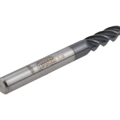 Ball End Mill: 1/4" Dia, 3/4" LOC, 4 Flute, Solid Carbide