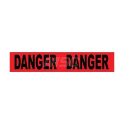 Barricade Tape: Black & Red, Message:" Danger", 3.0000" Width, 1000.00' Length