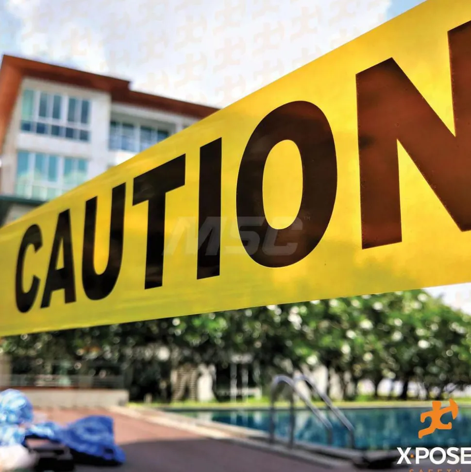 Barricade Tape: Yellow, Message:" Caution Tape", 1000.00' Length