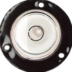 1-3/4" Base Dia, 1 Circle, Plastic Bull's Eye Circular Level