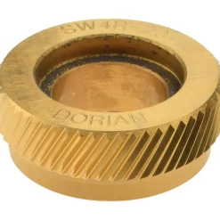 Beveled Face Knurl Wheel: 1" Dia, 90 ° Tooth Angle, 20 TPI, Diagonal, High Speed Steel