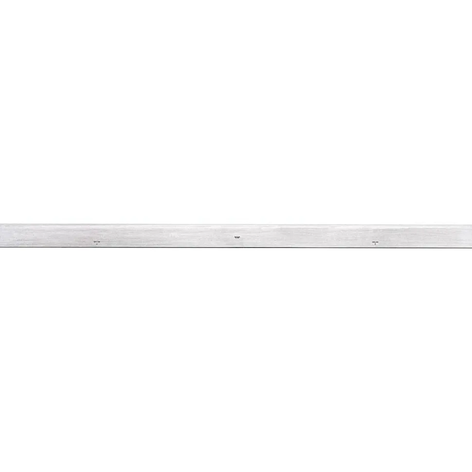 Beveled Straight Edge: 48" Long, 2-13/32" Wide, 7/32" Thick