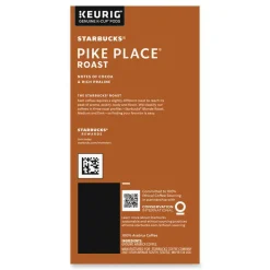 Beverages: Beverage Type: Coffee; Beverage Flavor: Pike Place® Roast; Container Type: Pod; Container Size: 0.44 oz