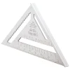 12" Blade Length, Buffed Finish, Aluminum Rafter Square