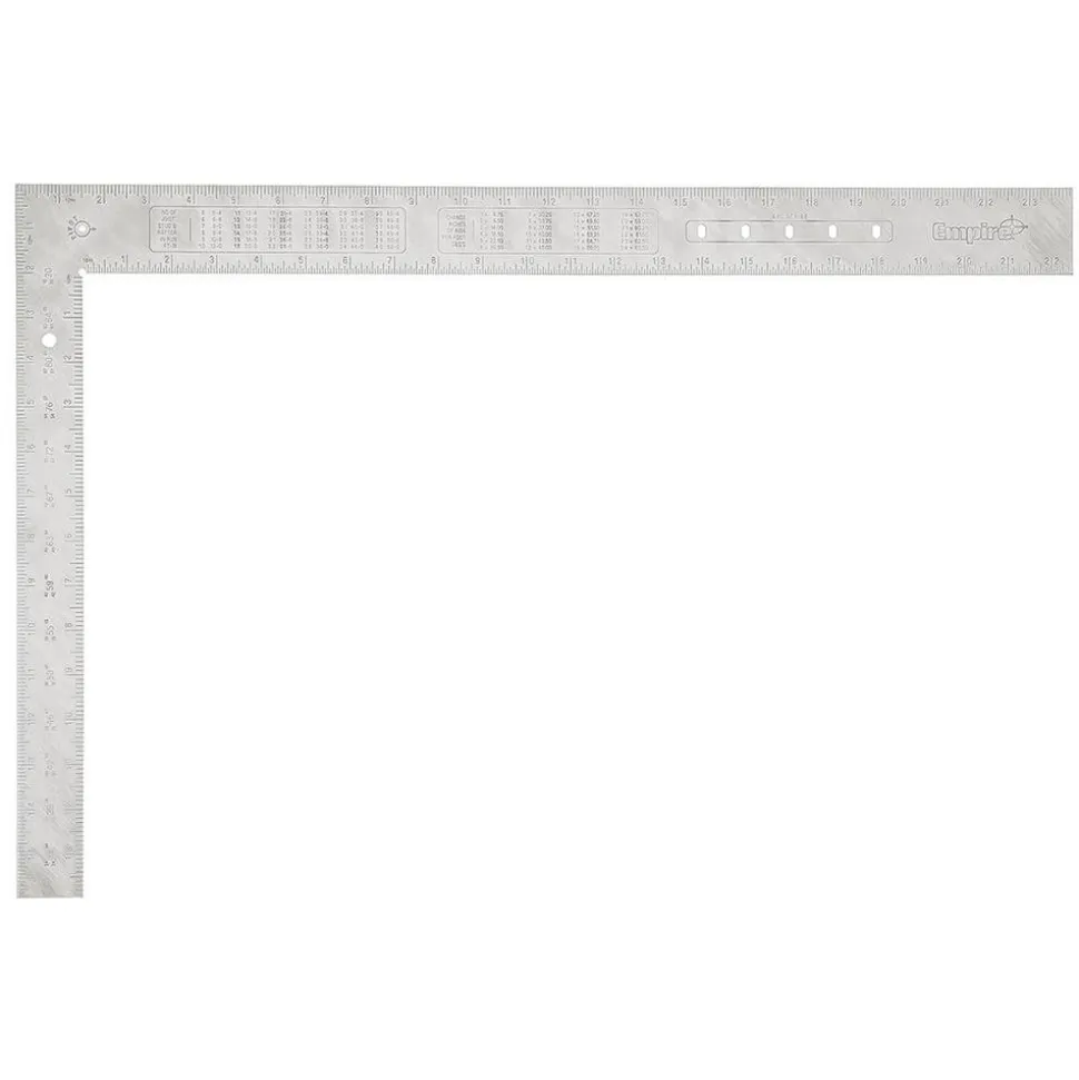 24" Blade Length x 2" Blade Width, 16" Base Length x 1-1/2" Base Width Aluminum Square