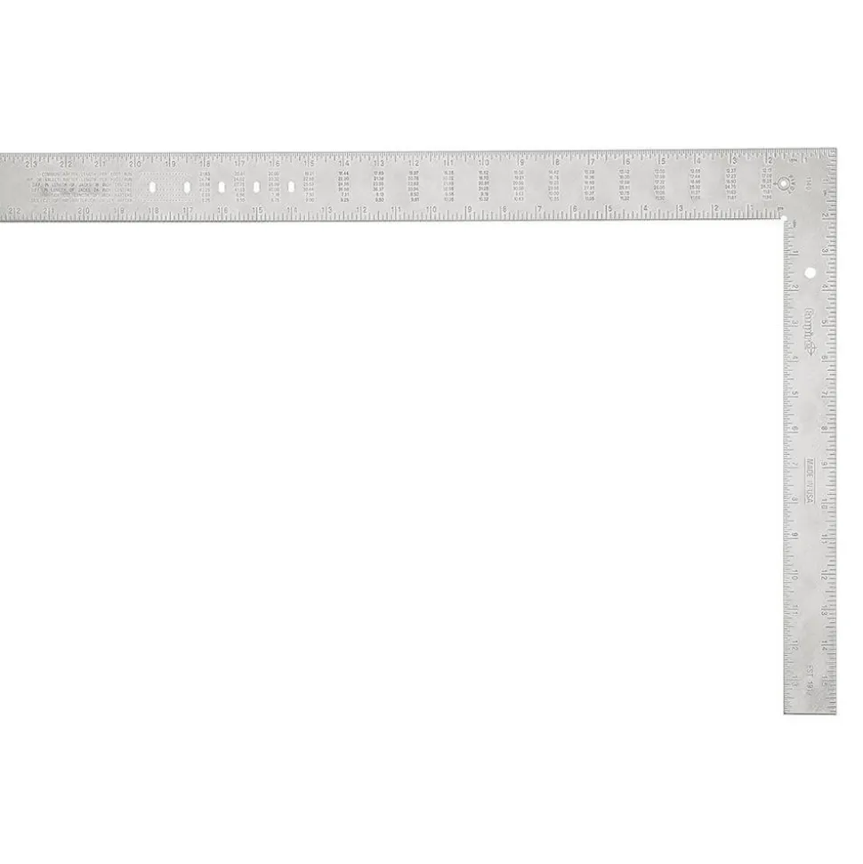 24" Blade Length x 2" Blade Width, 16" Base Length x 1-1/2" Base Width Aluminum Square
