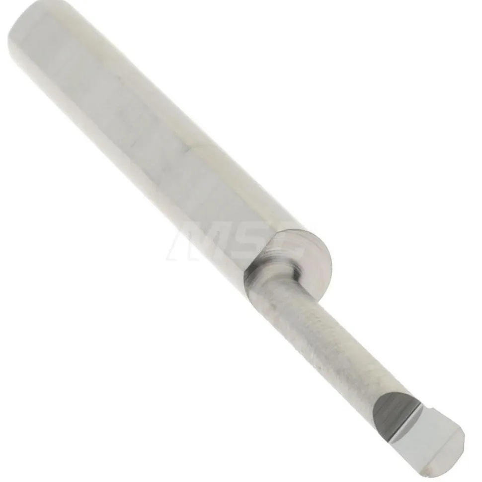 Boring Bar: 0.0800" Min Bore, 1/2" Max Depth, Right Hand, 1/8" Shank Dia, Submicron Solid Carbide