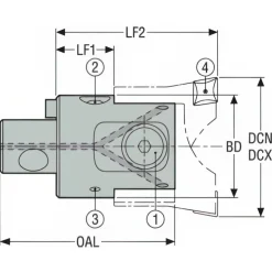 Boring Head: 95 mm Body Dia, Manual