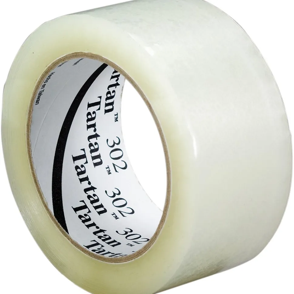 Box Sealing & Label Protection Tape: Tape Number: 302; Thickness (mil): 1.6000; Length (Yards - 2 Decimals): 109.36