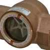 Bronze Body Sight Flow Indicator: 2" NPT, 125 psi, Use with Gas & Liquid