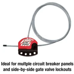 6' Cable Length, 4 Lockout Points, Cable Lockout