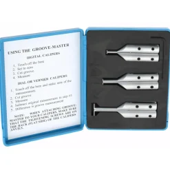 Caliper Attachment Set: 3 Pc, Use with 6" Vernier, Dial & Digital Calipers
