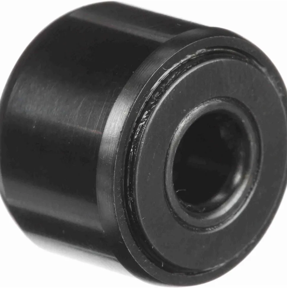 Cam Yoke Roller: Crowned, 0.25" Bore Dia, 3/4" Roller Dia, 0.5" Roller Width, Needle Roller Bearing