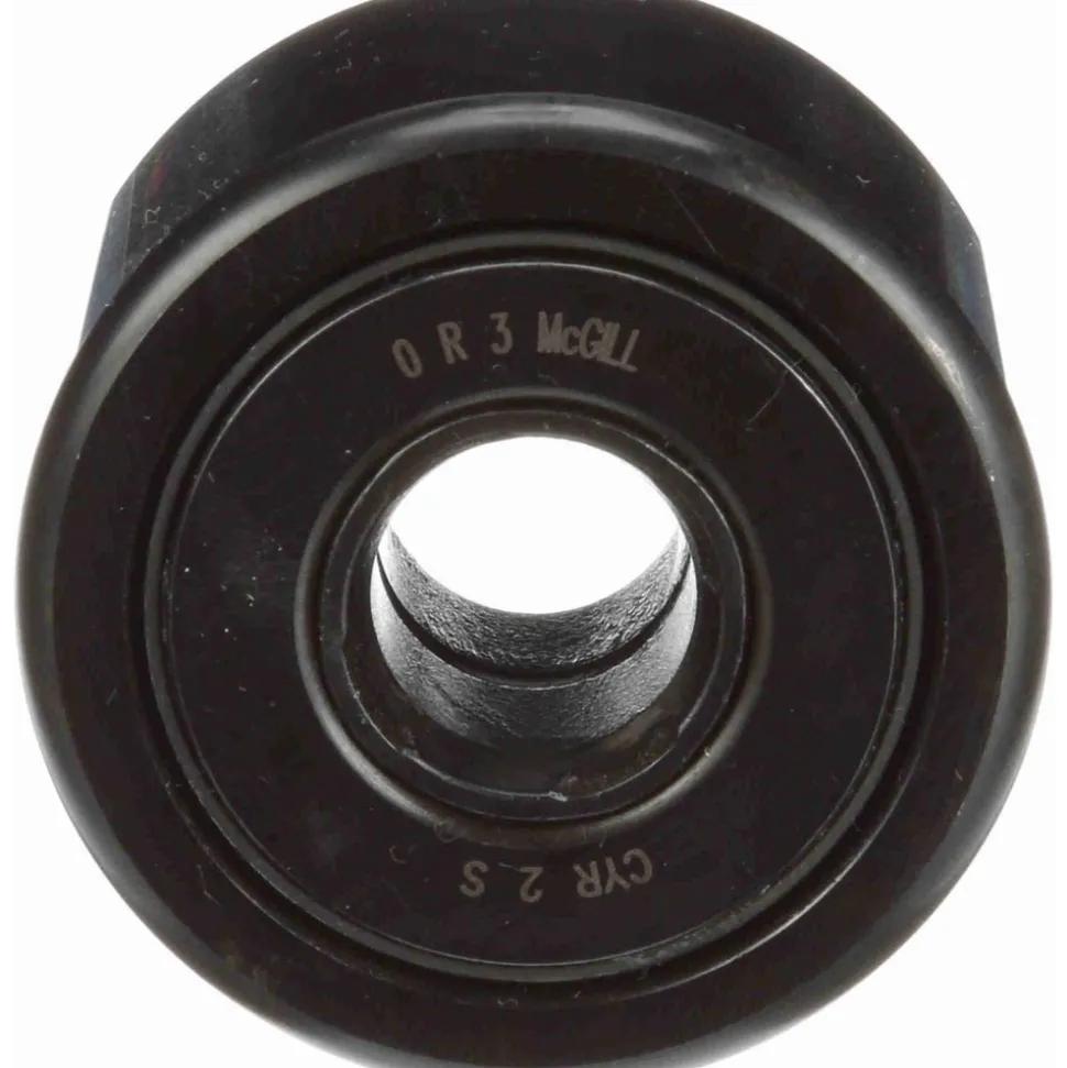 Cam Yoke Roller: Crowned, 0.625" Bore Dia, 2" Roller Dia, 1.25" Roller Width, Needle Roller Bearing
