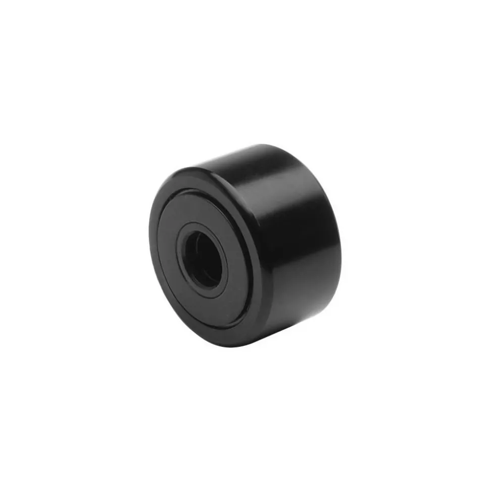 Cam Yoke Roller: Non-Crowned, 0.25" Bore Dia, 3/4" Roller Dia, 0.5" Roller Width, Needle Roller Bearing